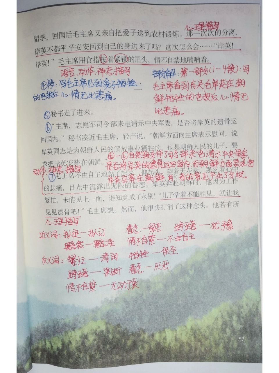 五下语文第10课《青山处处埋忠骨》课文笔记 五年级小学语文小学语文