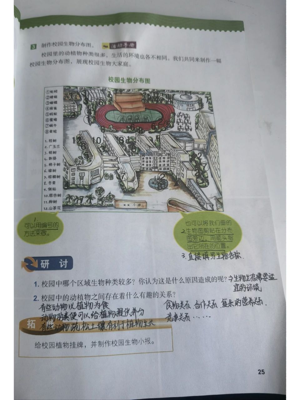 六下2.2制作校园生物分布图