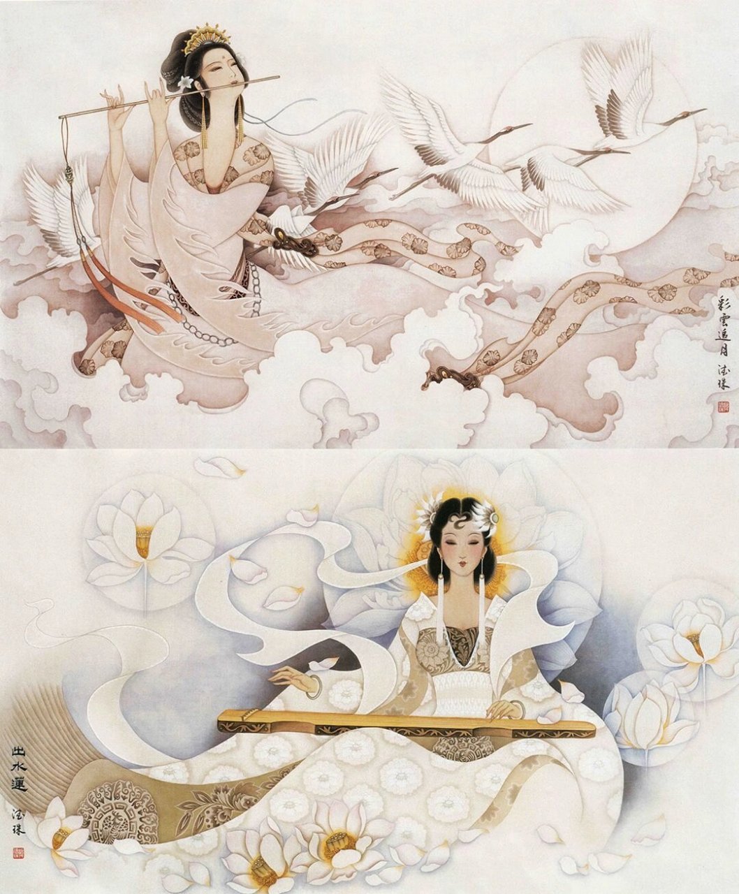她是懂中国女神的,韩德珠大师作品 韩德珠,美女画家,辽宁人,科班出身
