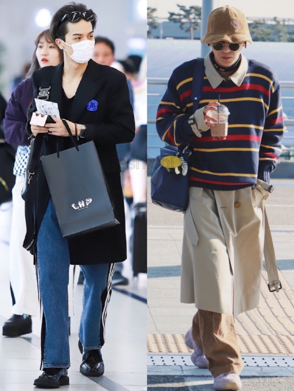 宋旻浩机场街拍合辑,会穿的麻浦小伙!