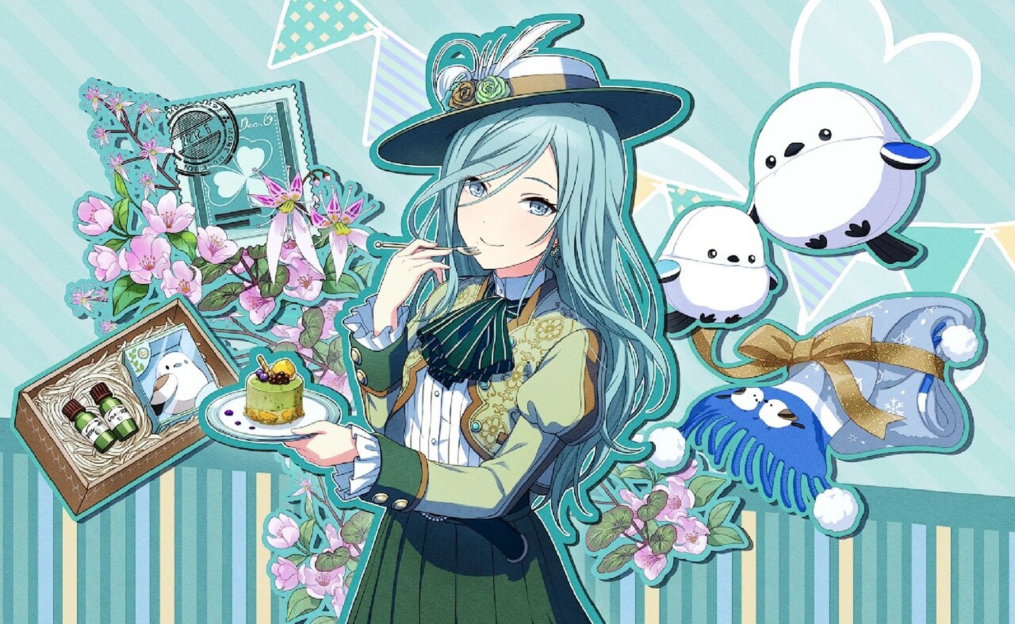 90《pjsk》日野森雫生日贺图98 贺图画师mairo twi 	 我推生日我