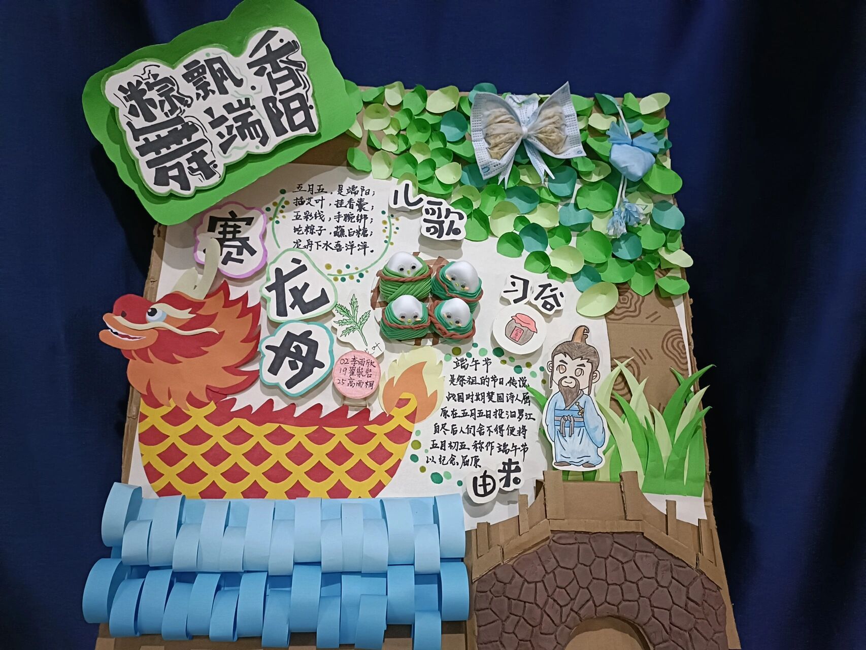 幼儿园端午节环创主题墙|学前期末作业