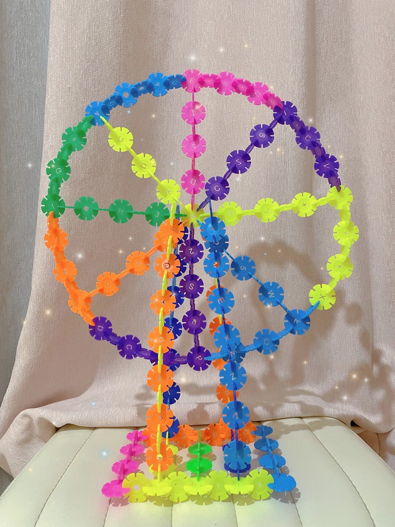 雪花片做的摩天轮99