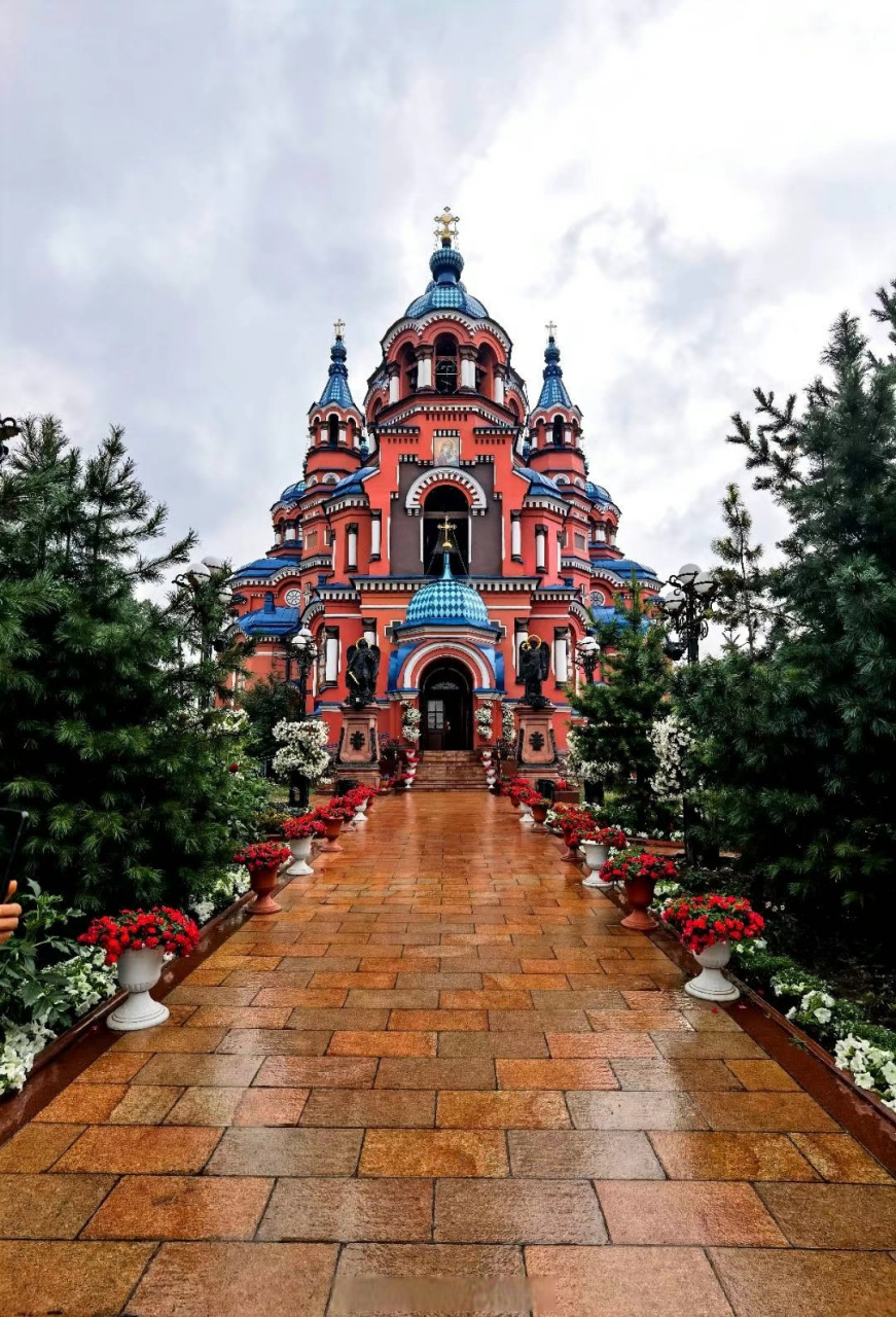 喀山,圣母玛利亚教堂,金碧辉煌 #中蒙俄铁路大穿越# 伊尔库斯克的喀山