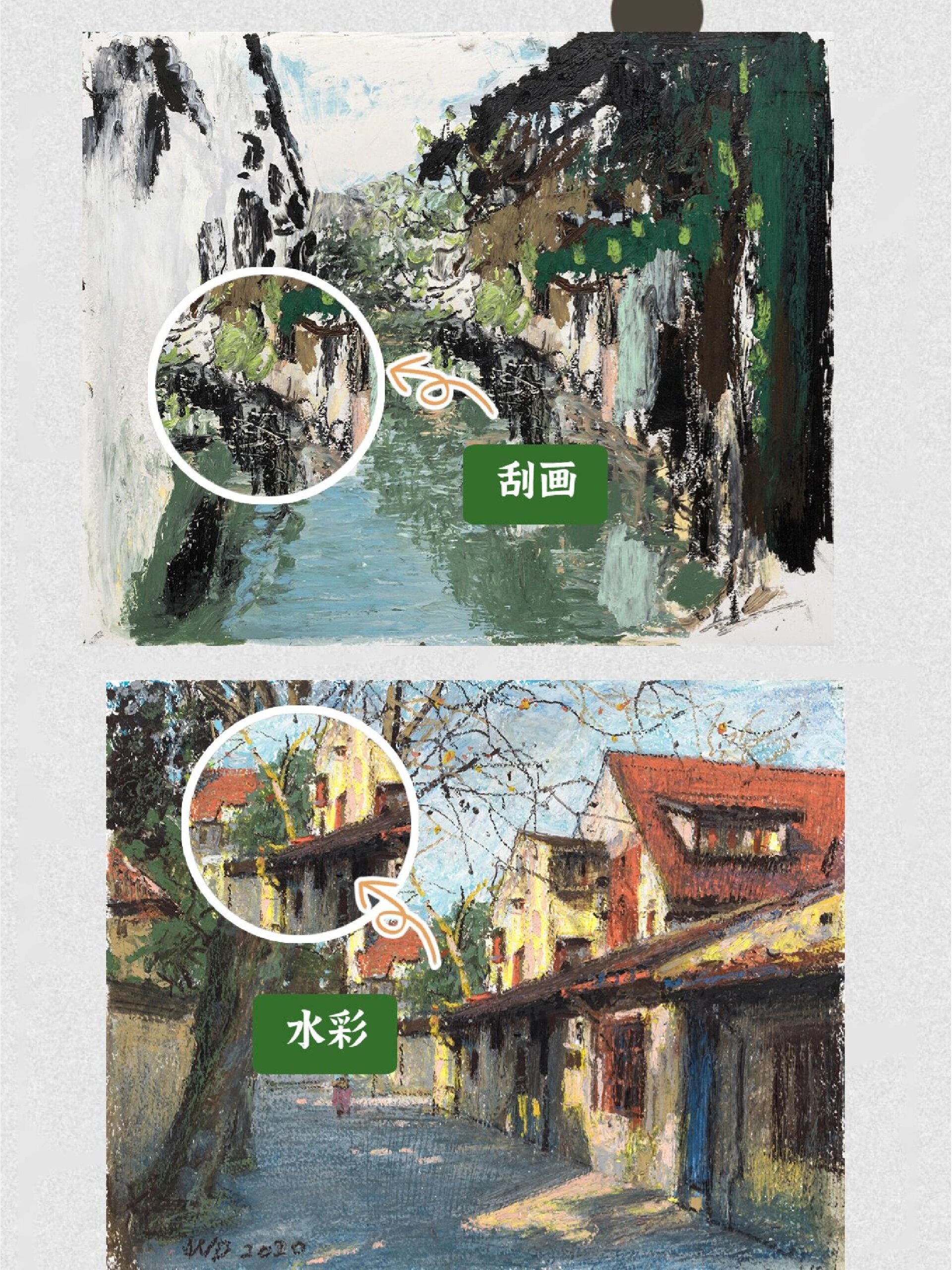 超实用的油画7大技法 1,平涂 平涂法是油画中最常用的涂色办法.