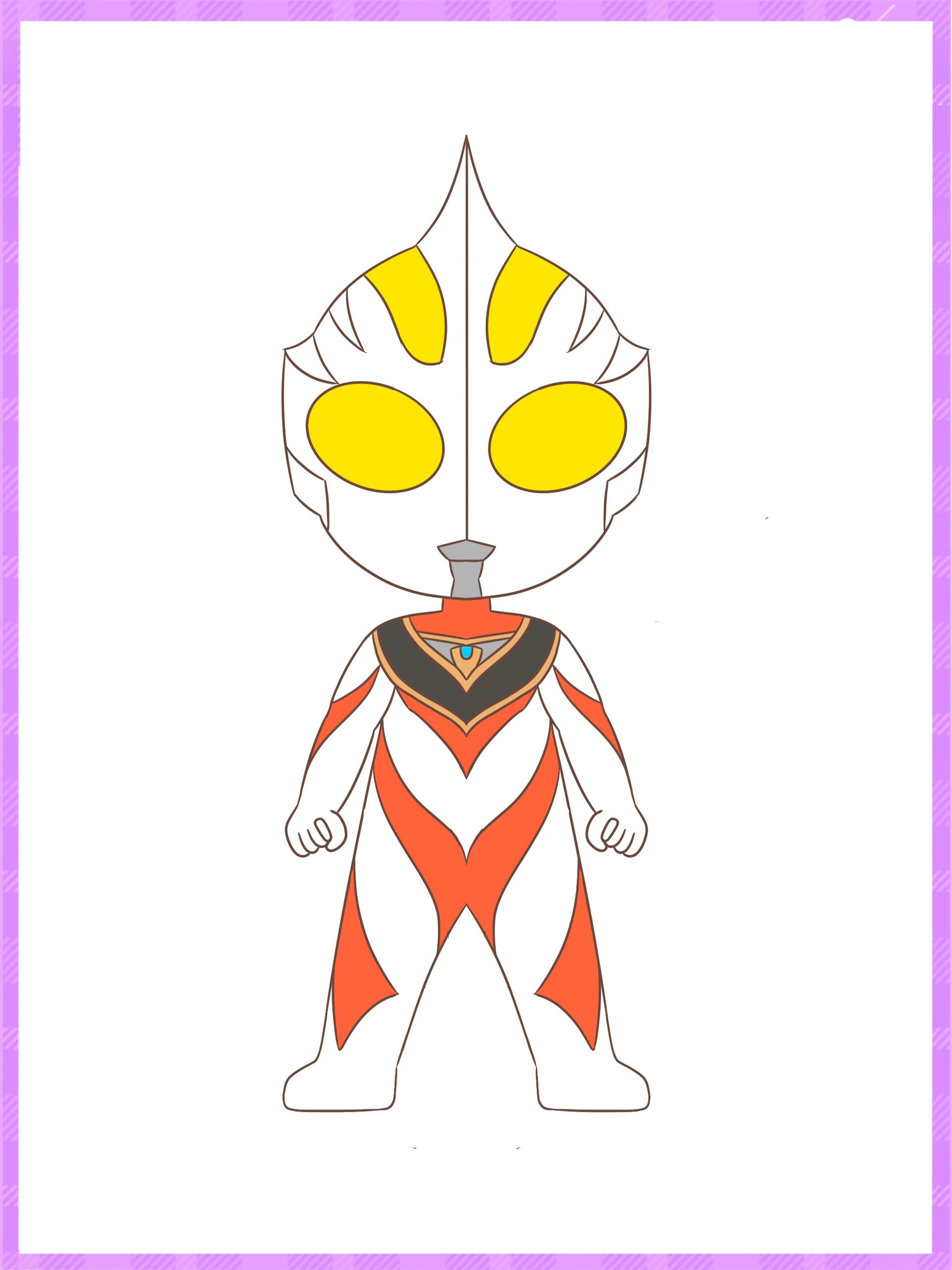 奥特曼涂色简笔画|系列合集