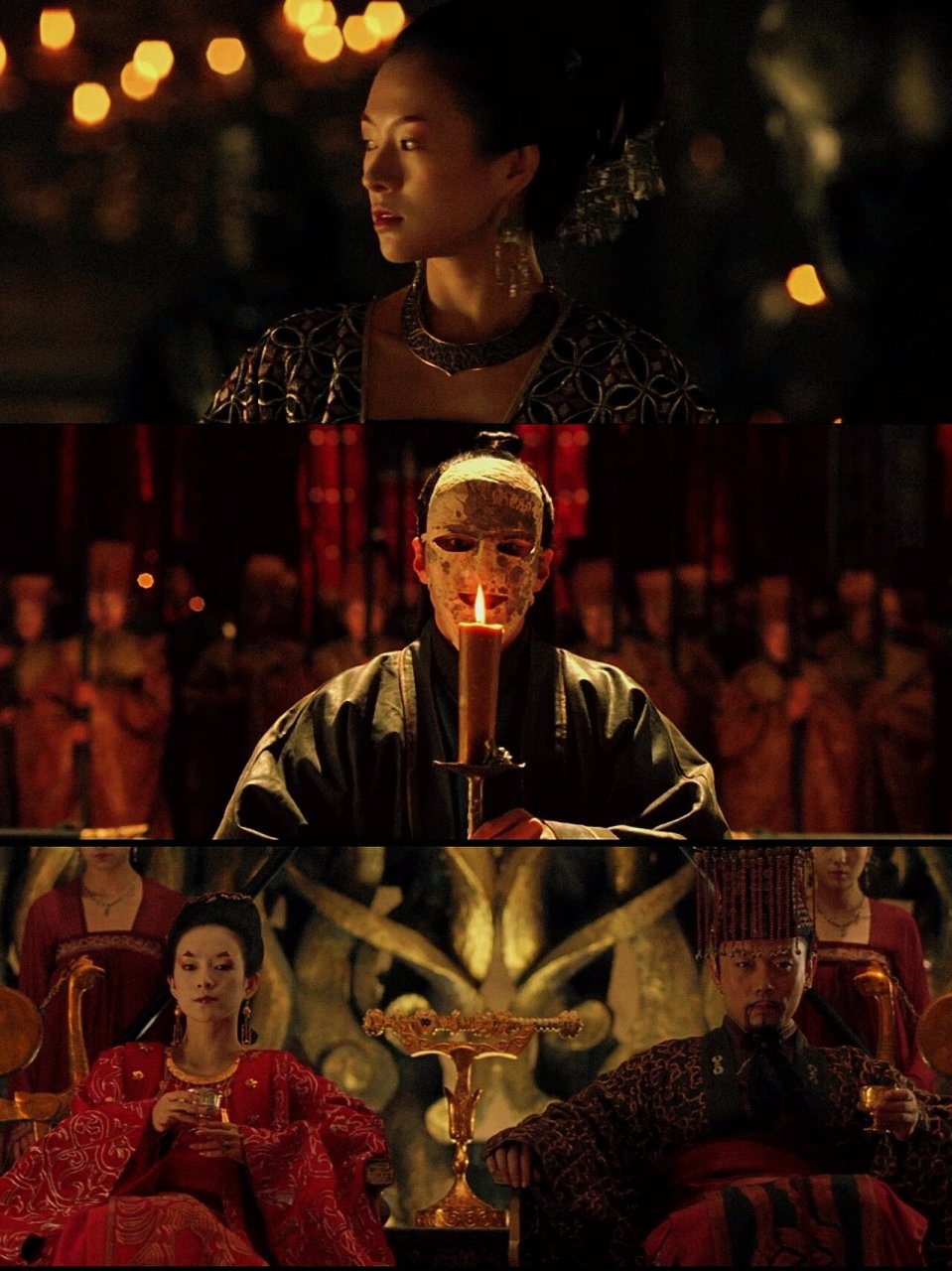 夜宴(2006) 导演 冯小刚 演员 章子怡 周迅 吴彦祖 葛优 	 看点 美工