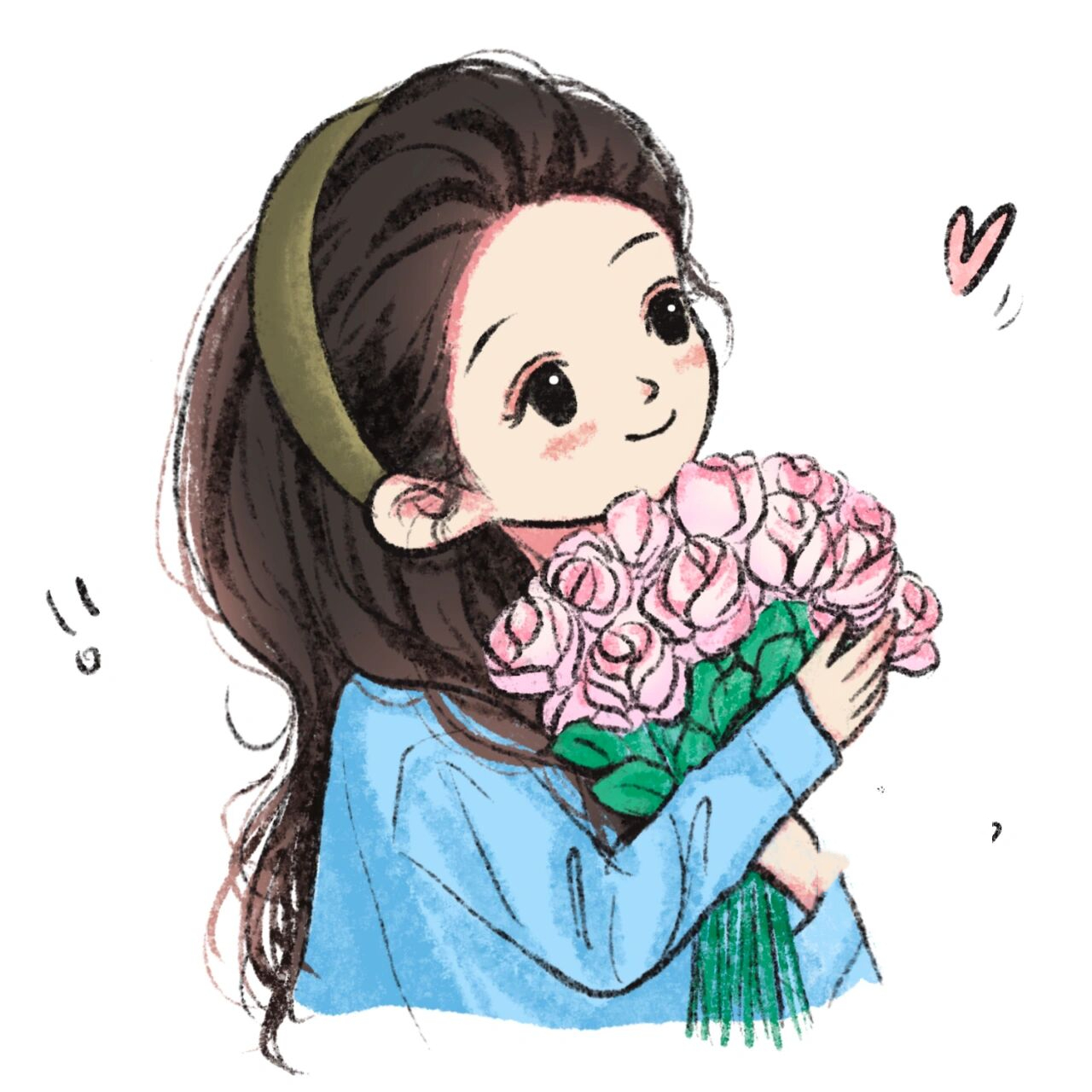 捧花头像丨不断更打卡(11) 让我们换上这个头像,2023,心想事成!