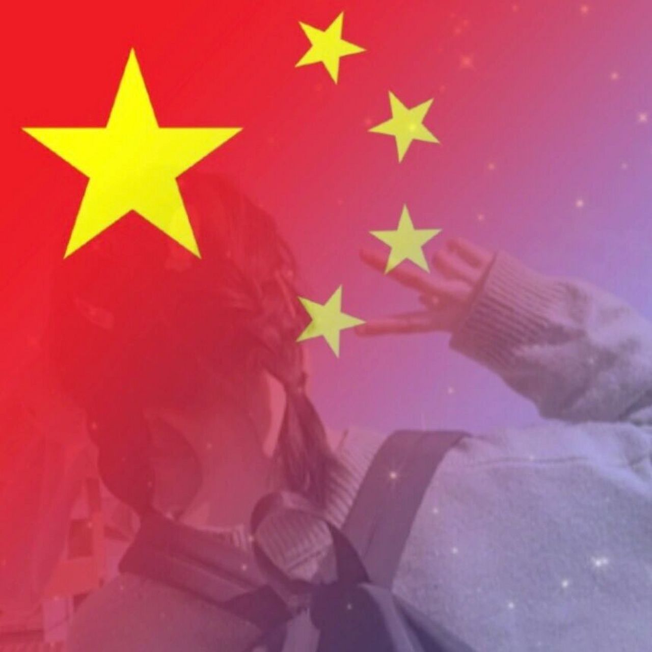 头像加个小国旗生成图片