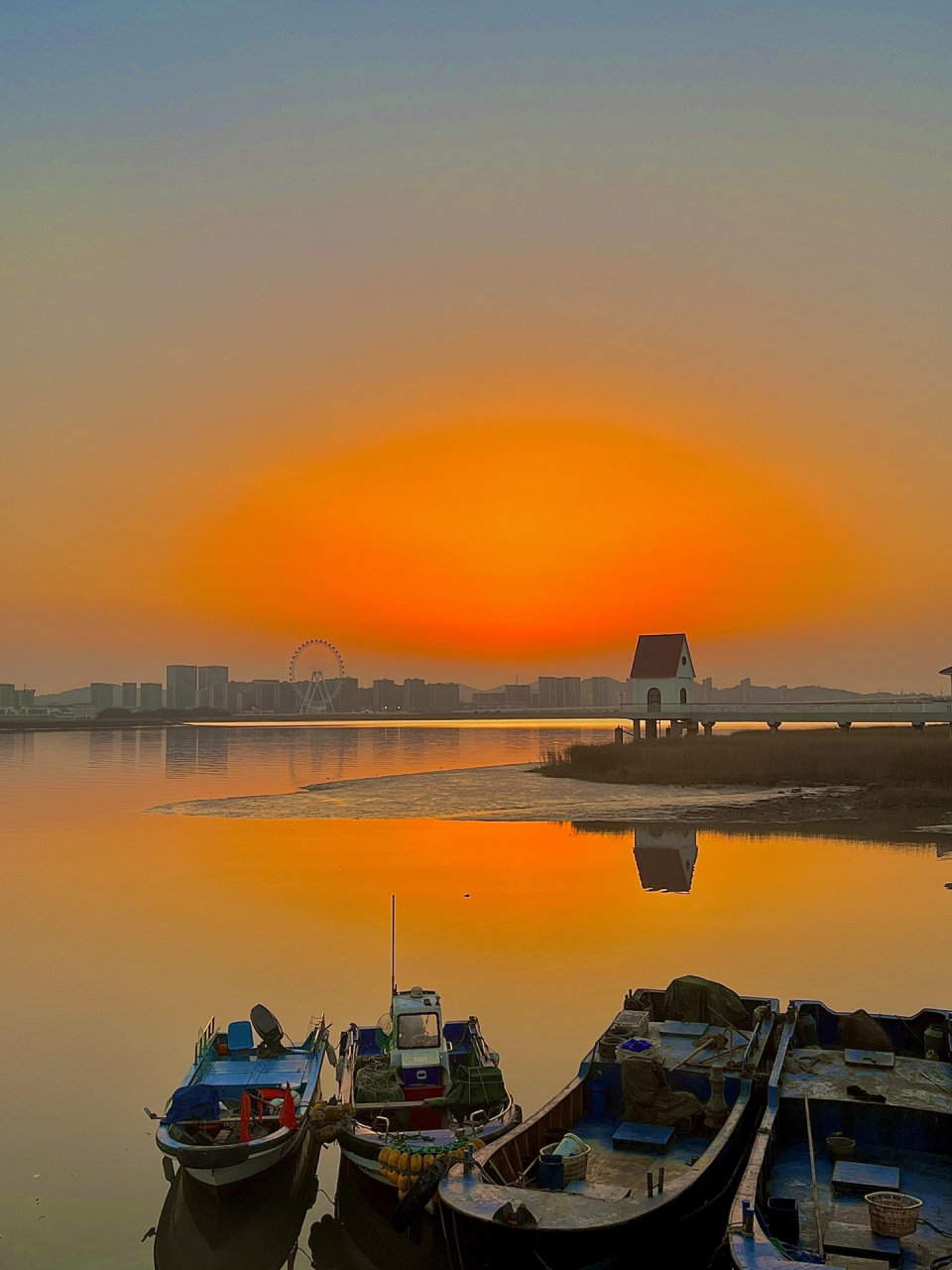 定海海湾公园|舟山本岛日落打卡地92 92这里视野非常辽阔,可以