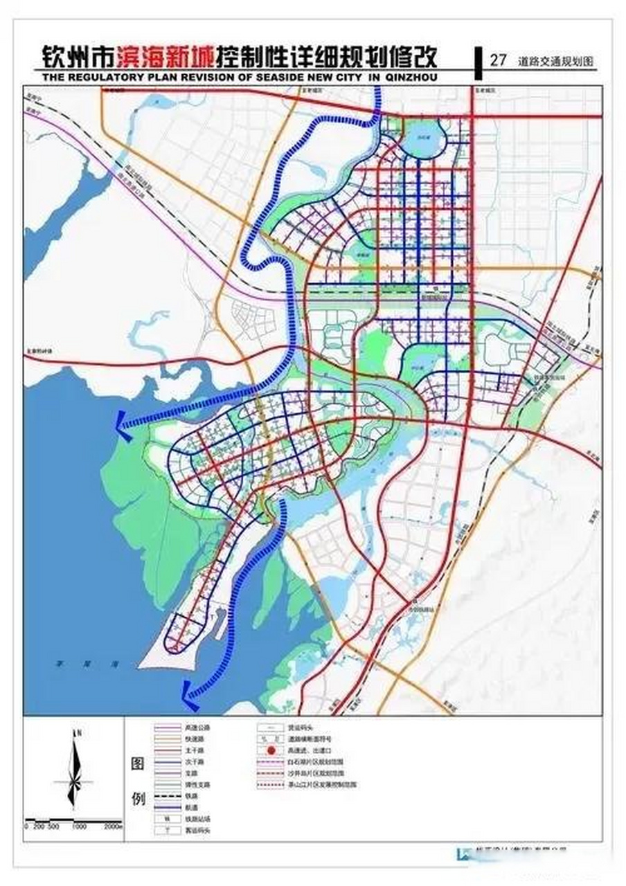 钦州钦北新城规划图图片