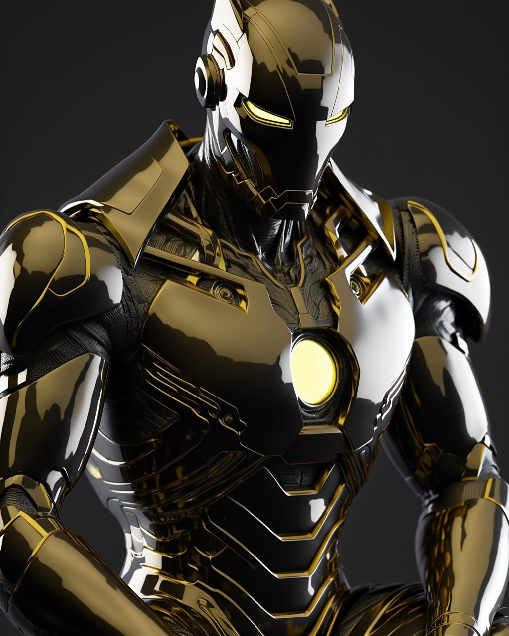 黑金机甲钢铁侠系列头像