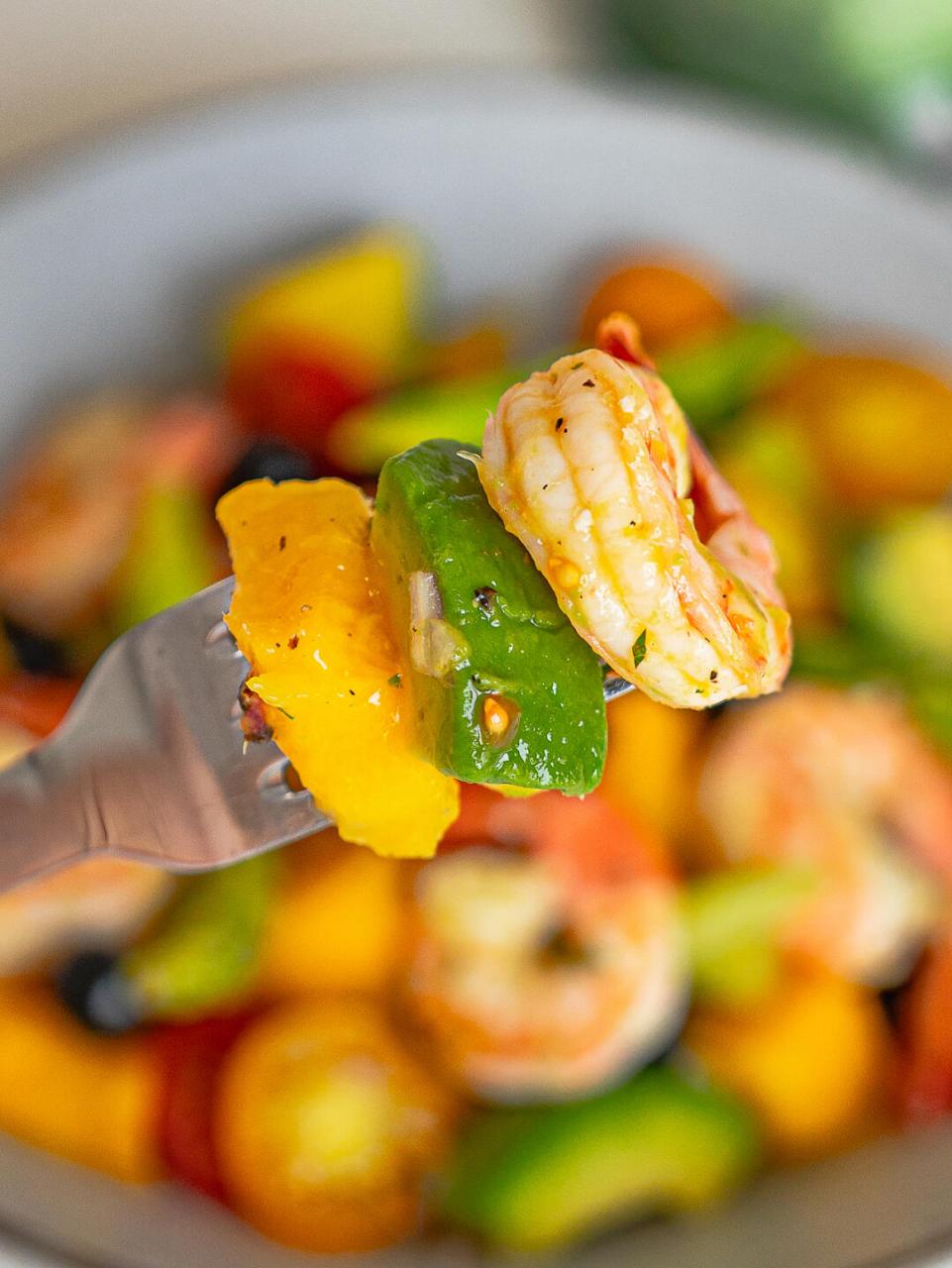 01鲜虾芦笋芒果沙拉 95抹茶牛奶 · 08食材: 芦笋,芒果03