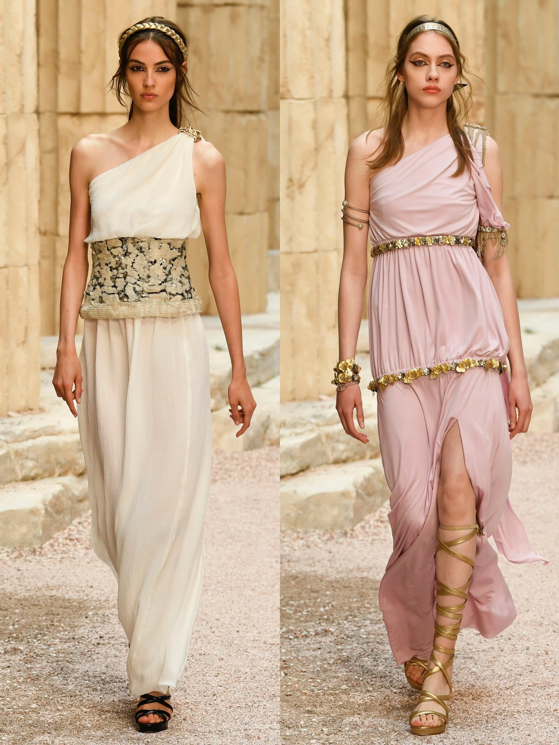 浪漫而富有诗意的气质,推崇自然和谐之美,造就了古希腊服装单纯朴素