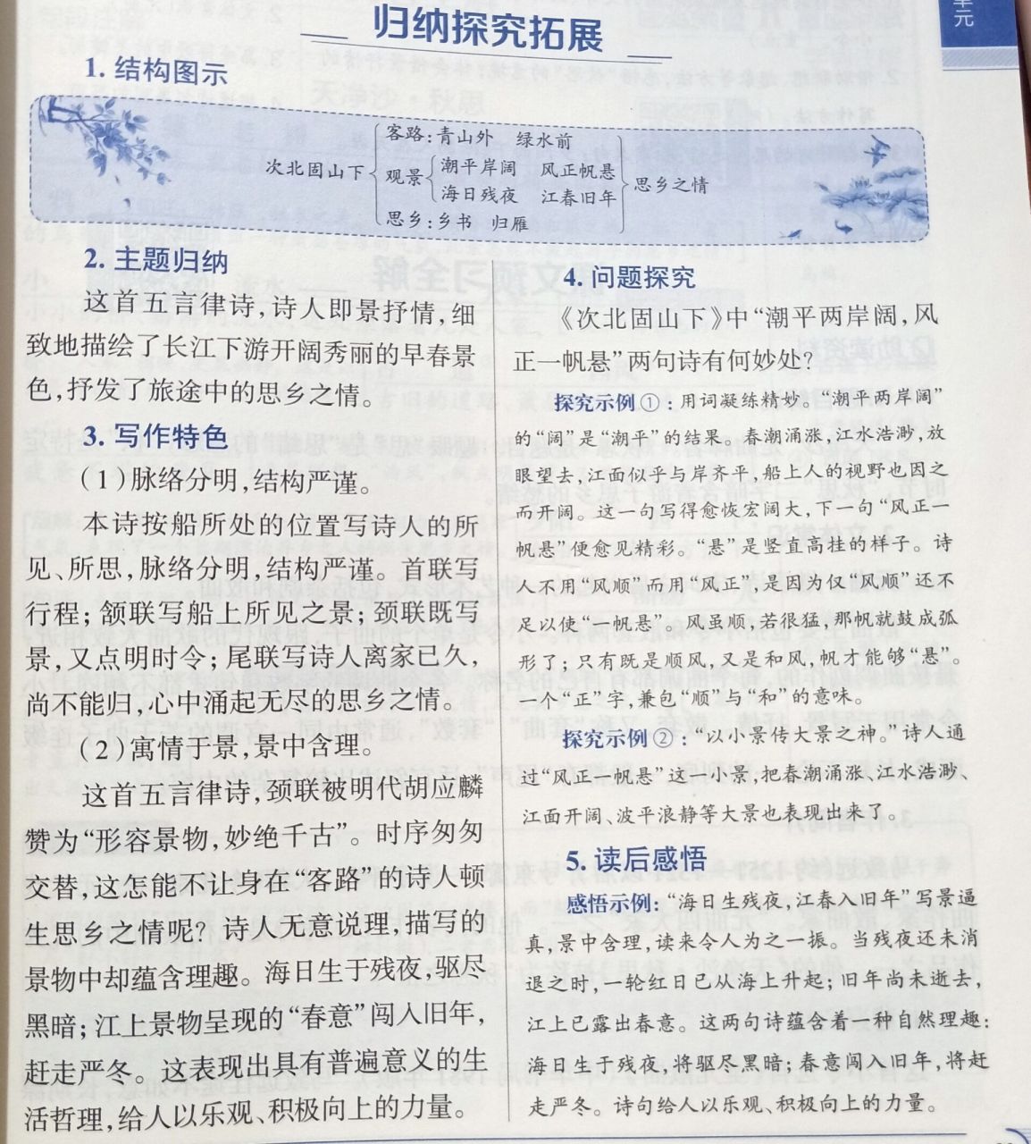 次北固山下的笔记图片