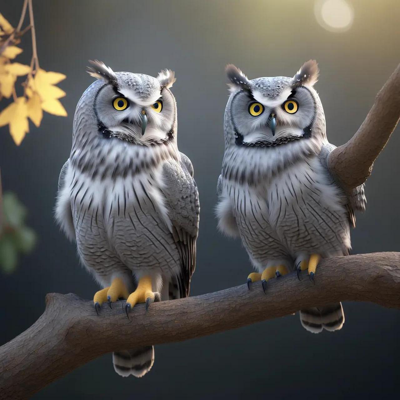 爱人赠我百蝶巾; 回她什么:猫头鹰.