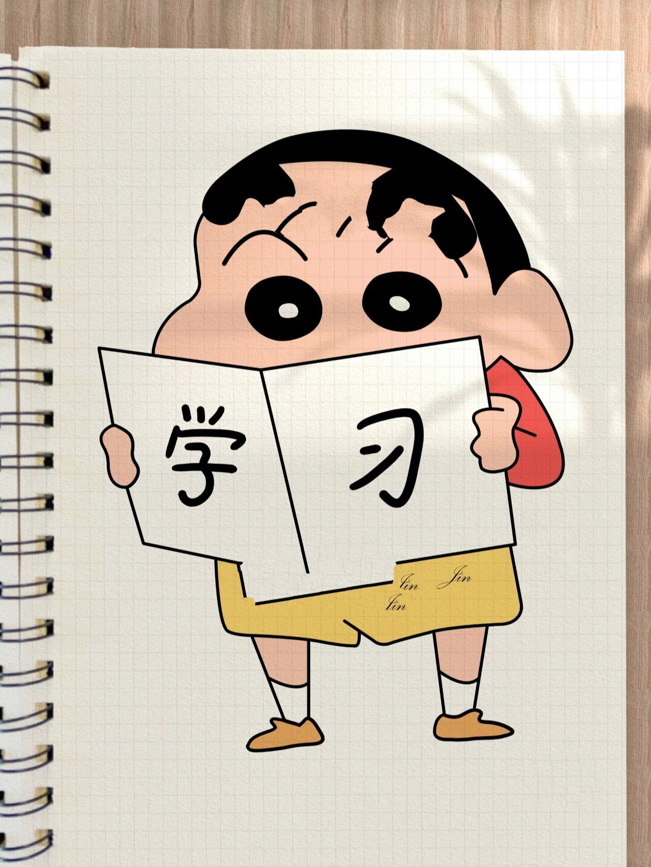 蜡笔小新简笔画教程(超简单