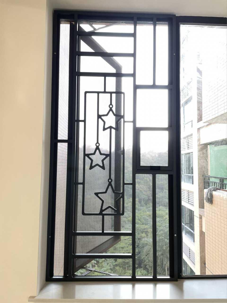 绝美星星82防盗网窗纱 既然要做有图案的防盗网,为啥不选让自己欣喜