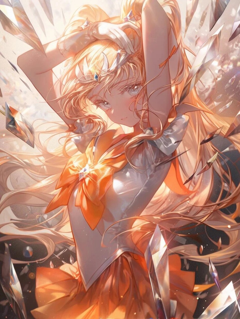 橙色系女生动漫头像 原创痴痴桃桃     不喜勿喷 不是原创 原创作者是