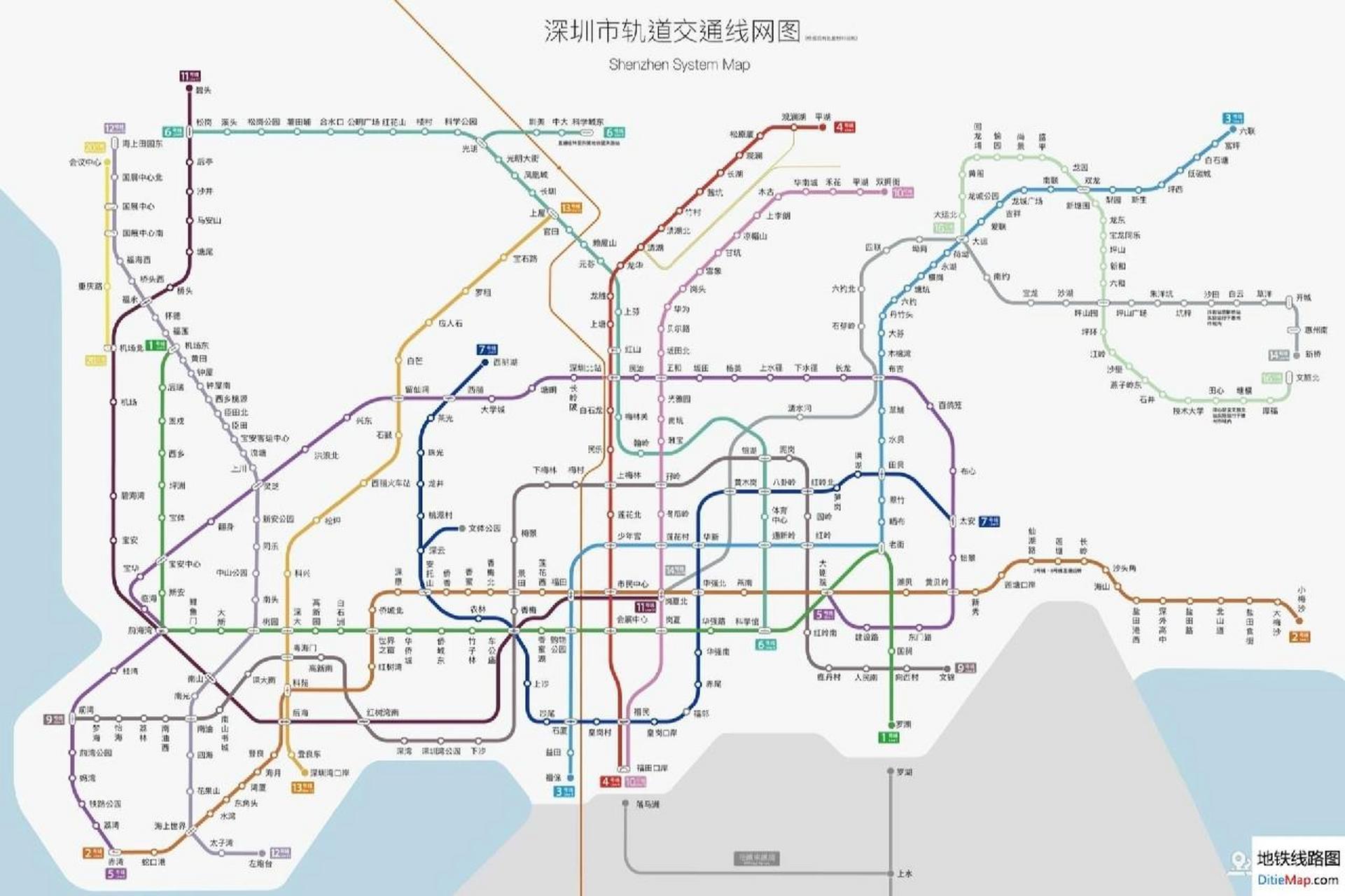 深圳地铁图 2040年图片