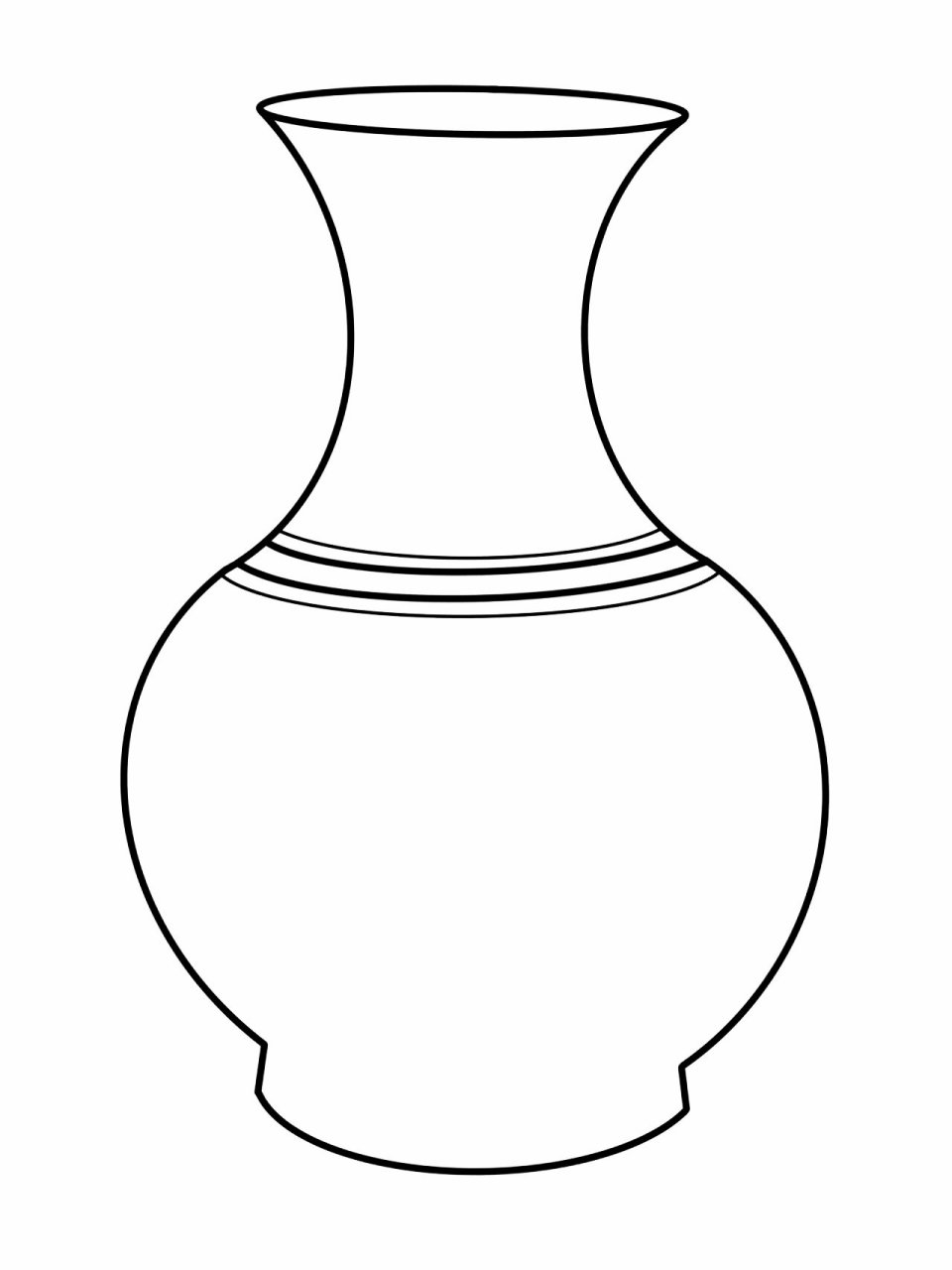 花瓶设计手绘线稿图片