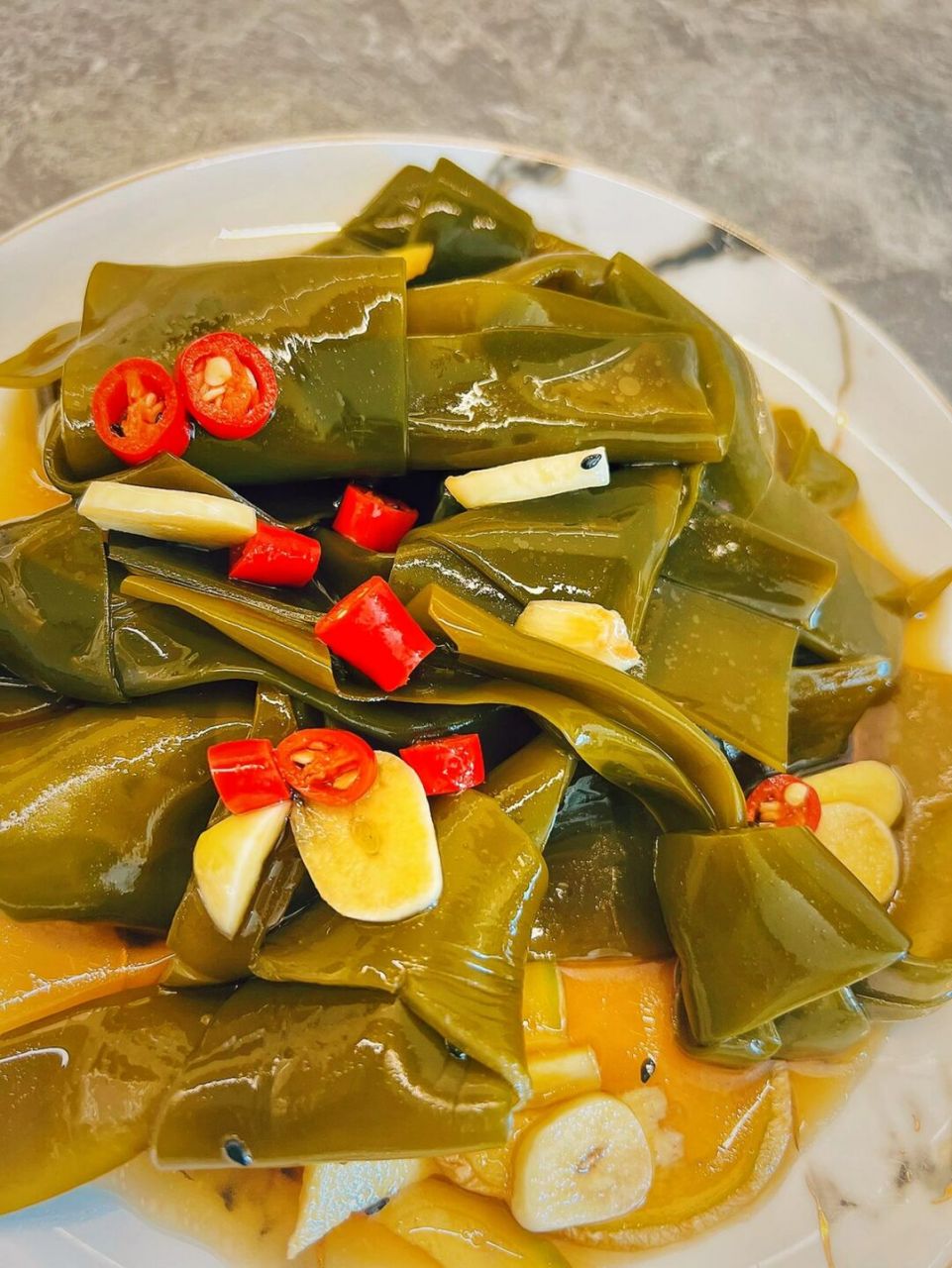 大同美食 在家吃饭 藤椒爽辣 捞汁海带结 前段时间,晚上想自己在家