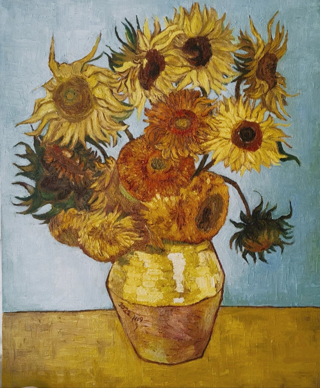 《梵高的向日葵》的千万种画法之一 1.