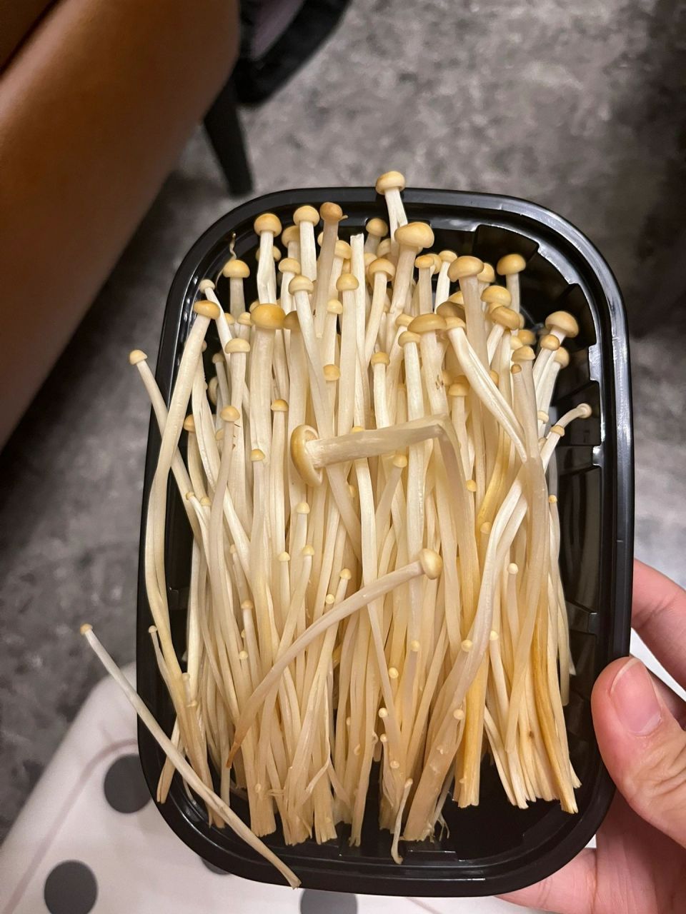 海底捞的金色传说针菇 外卖送来的金针菇,看着已经发黄了,感觉不妙