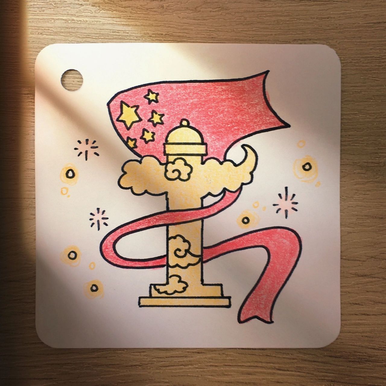 一学就会的国庆节简笔画-华表 九月最后一天,来学个华表简笔画,一起