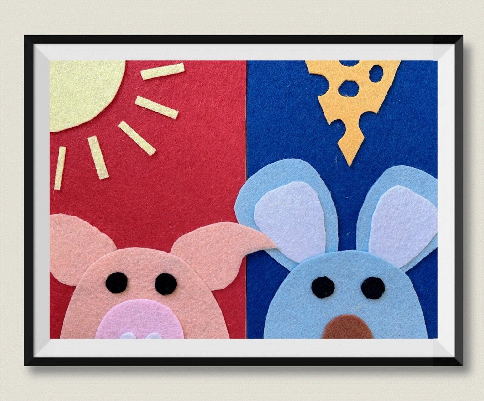 布贴画 #手工布贴画# 为完成作业而做