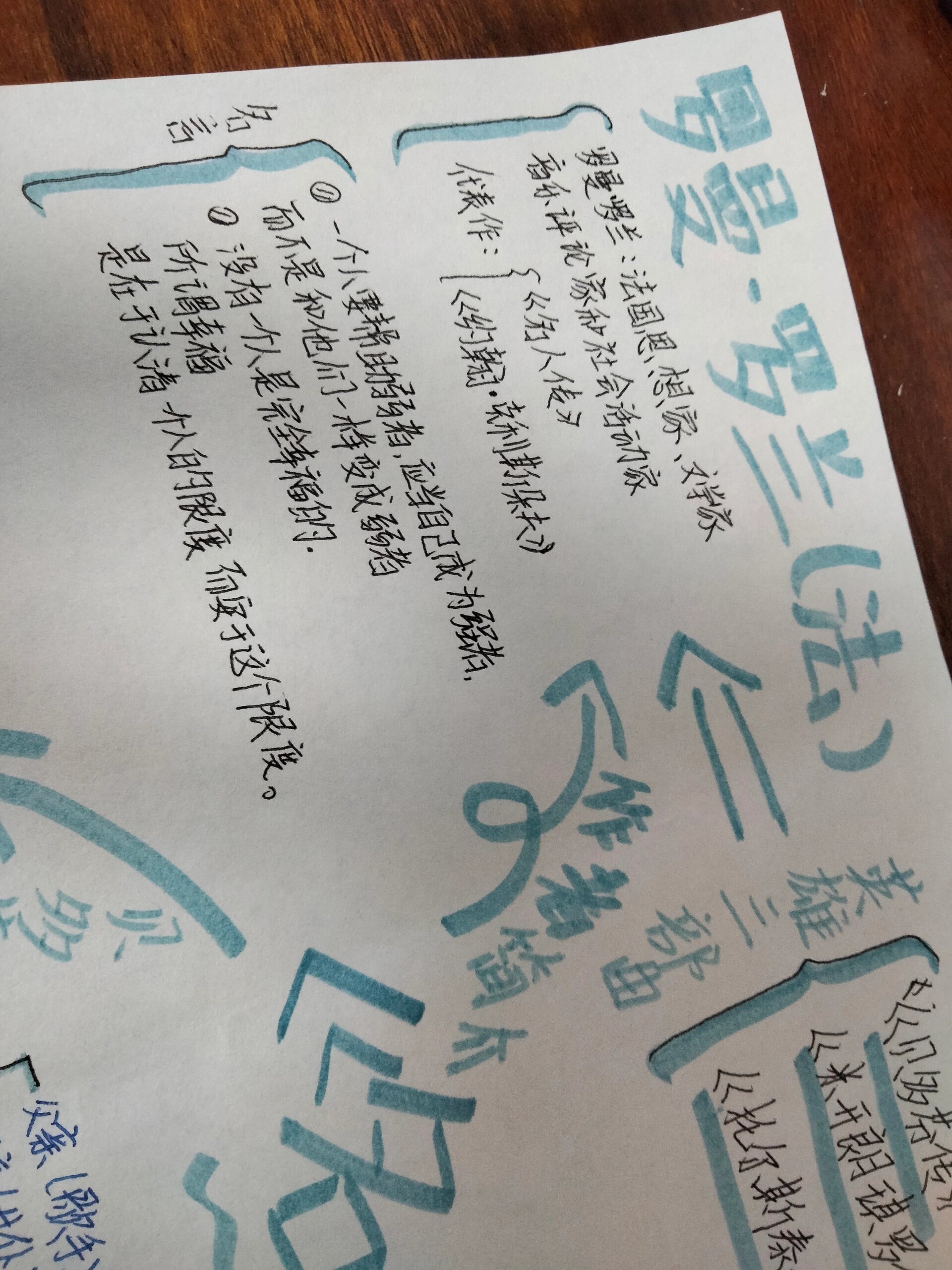 《名人传》思维导图