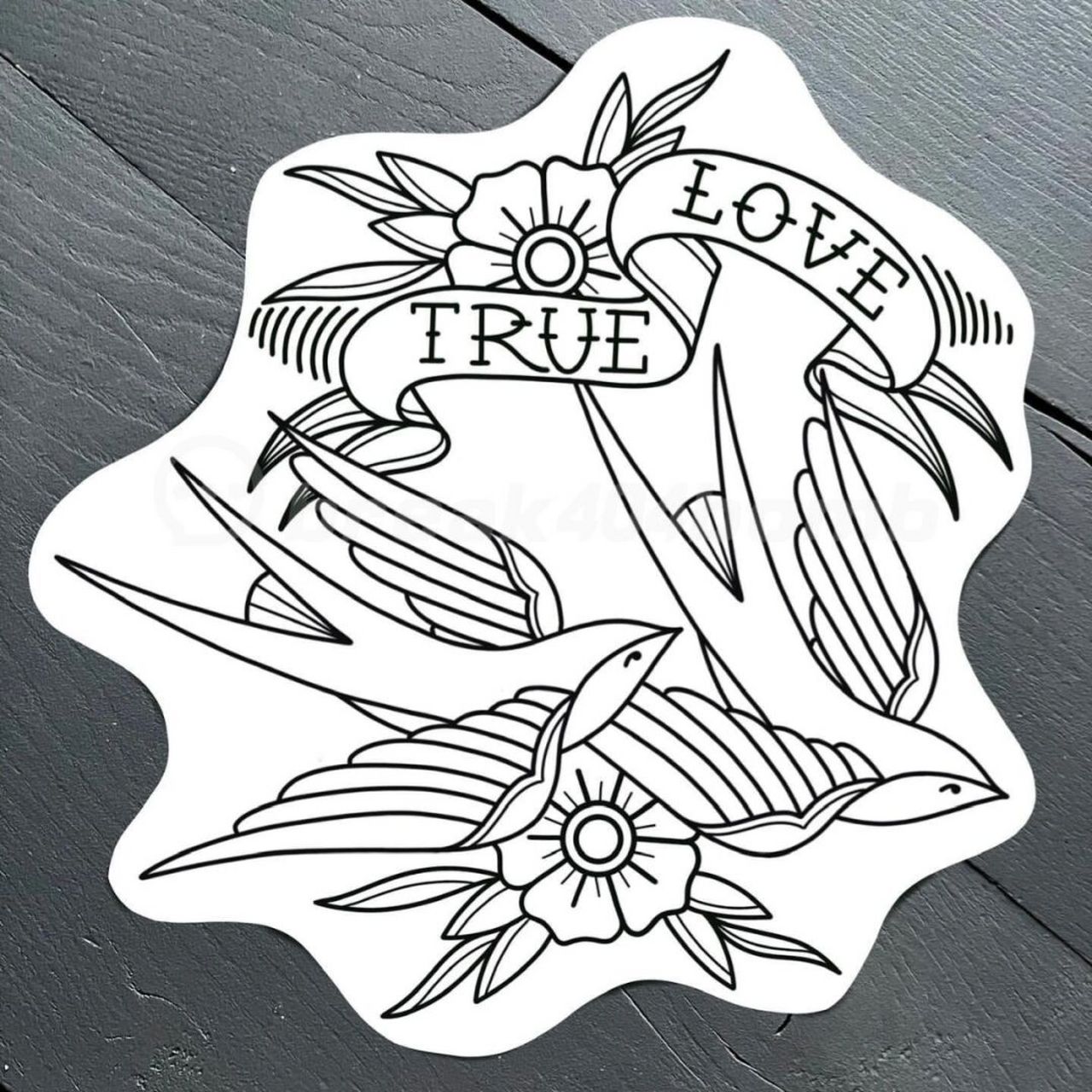 oldschool纹身线稿|拼接欧美风格花臂 90后00后会纹oldschool比较多