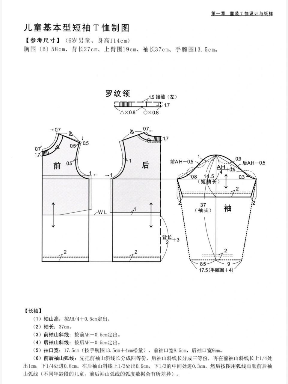 儿童服装裁剪公式图片