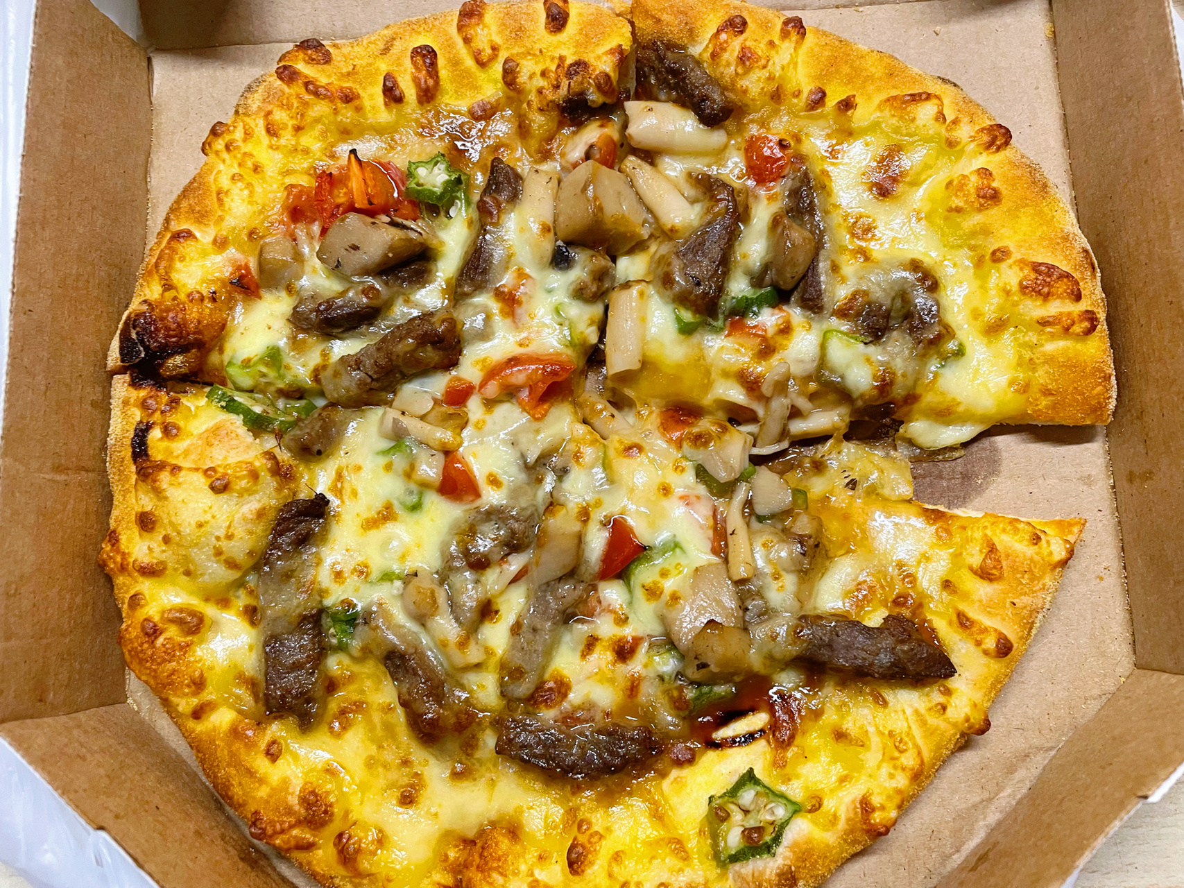 达美乐肉酱披萨图片