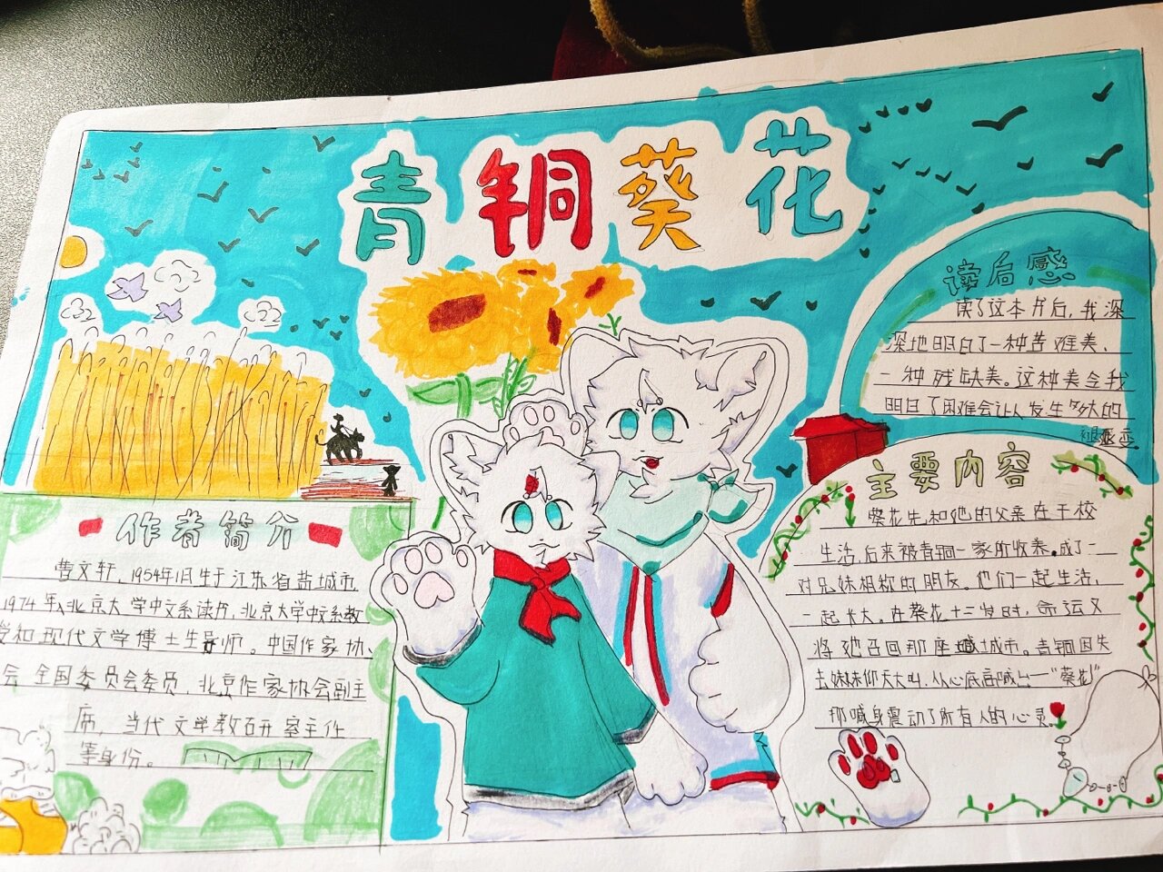 我的手抄报(青铜葵花)