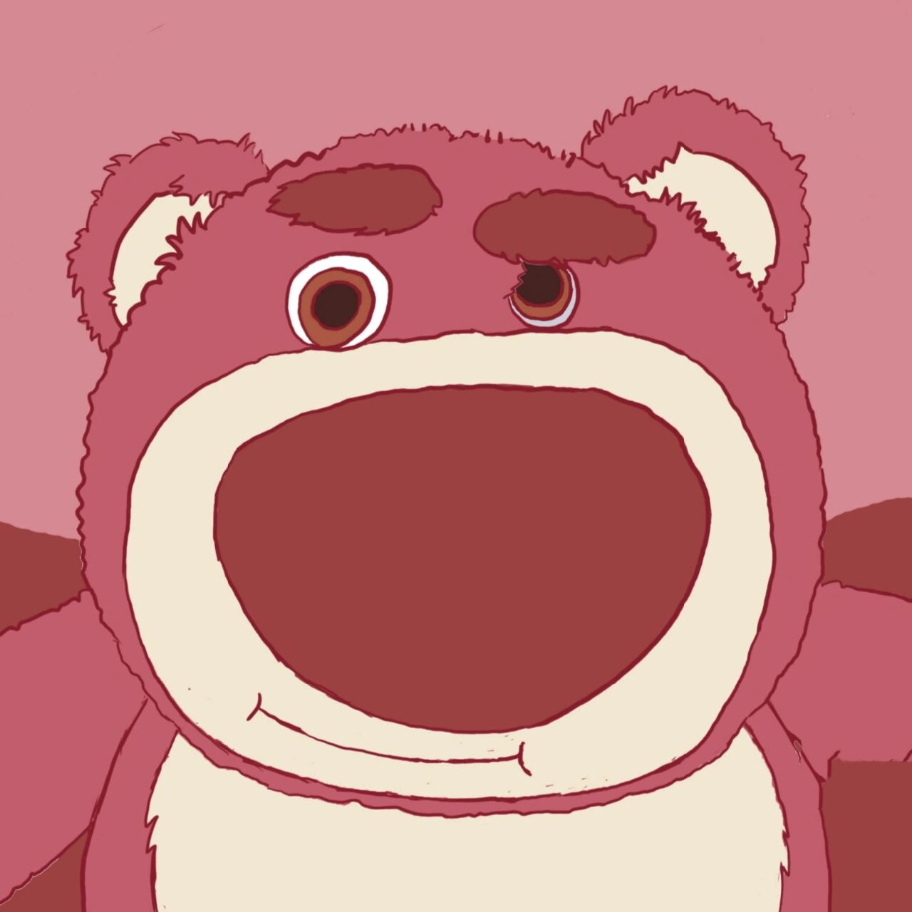 原创/草莓熊壁纸 韦德:麻麻画了一组熊熊的壁纸,说可以当头像或者电脑