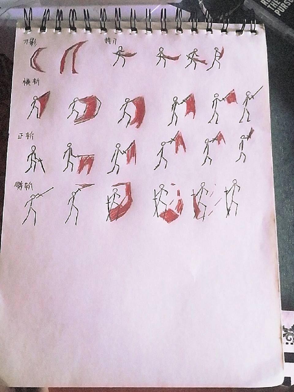 火柴人刀影教程 初学者建议用铅笔临摹