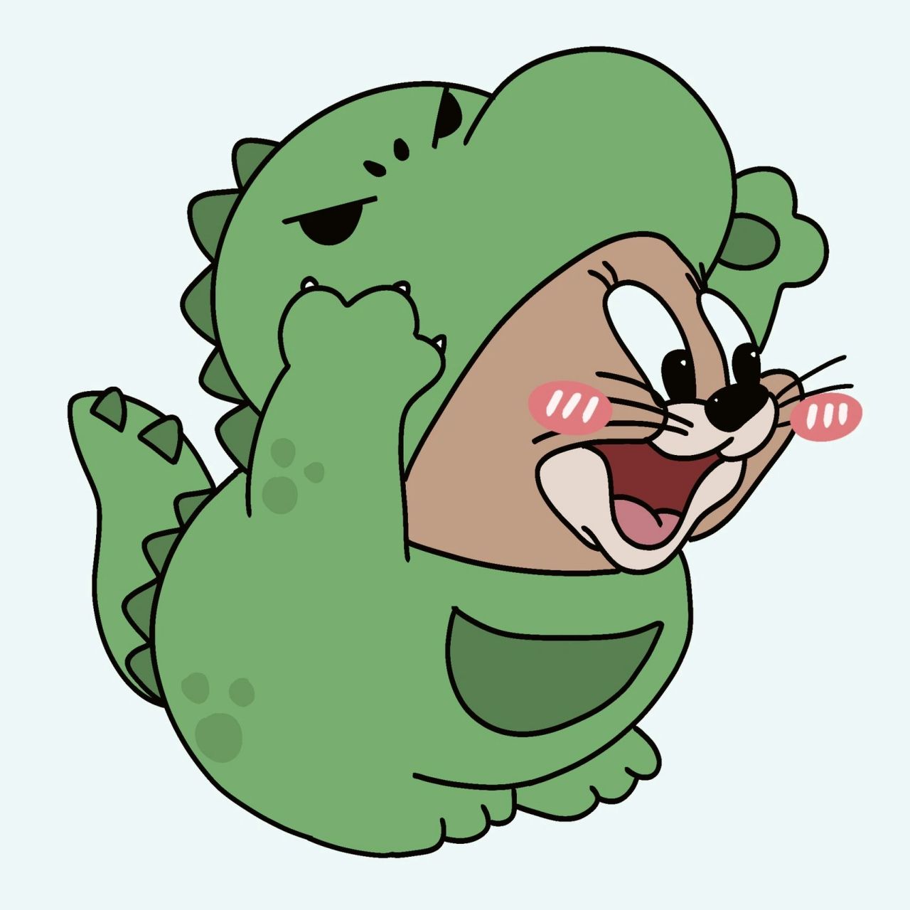 猫咪汤姆和老鼠杰瑞的情侣头像