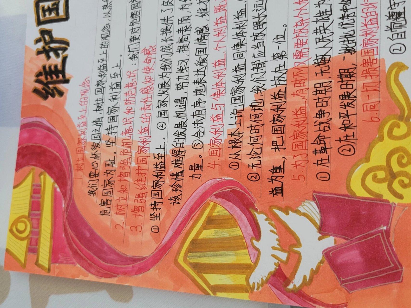 八上政治手抄报