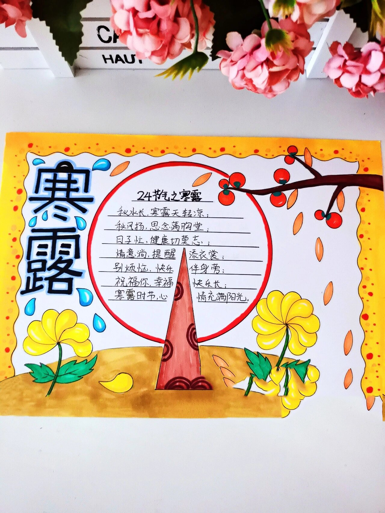 寒露手抄报