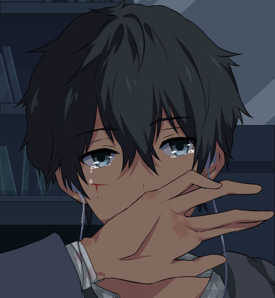 二次元伤感男生头像来了03 不要眼眶一红,就觉得人间不值得,散伙是