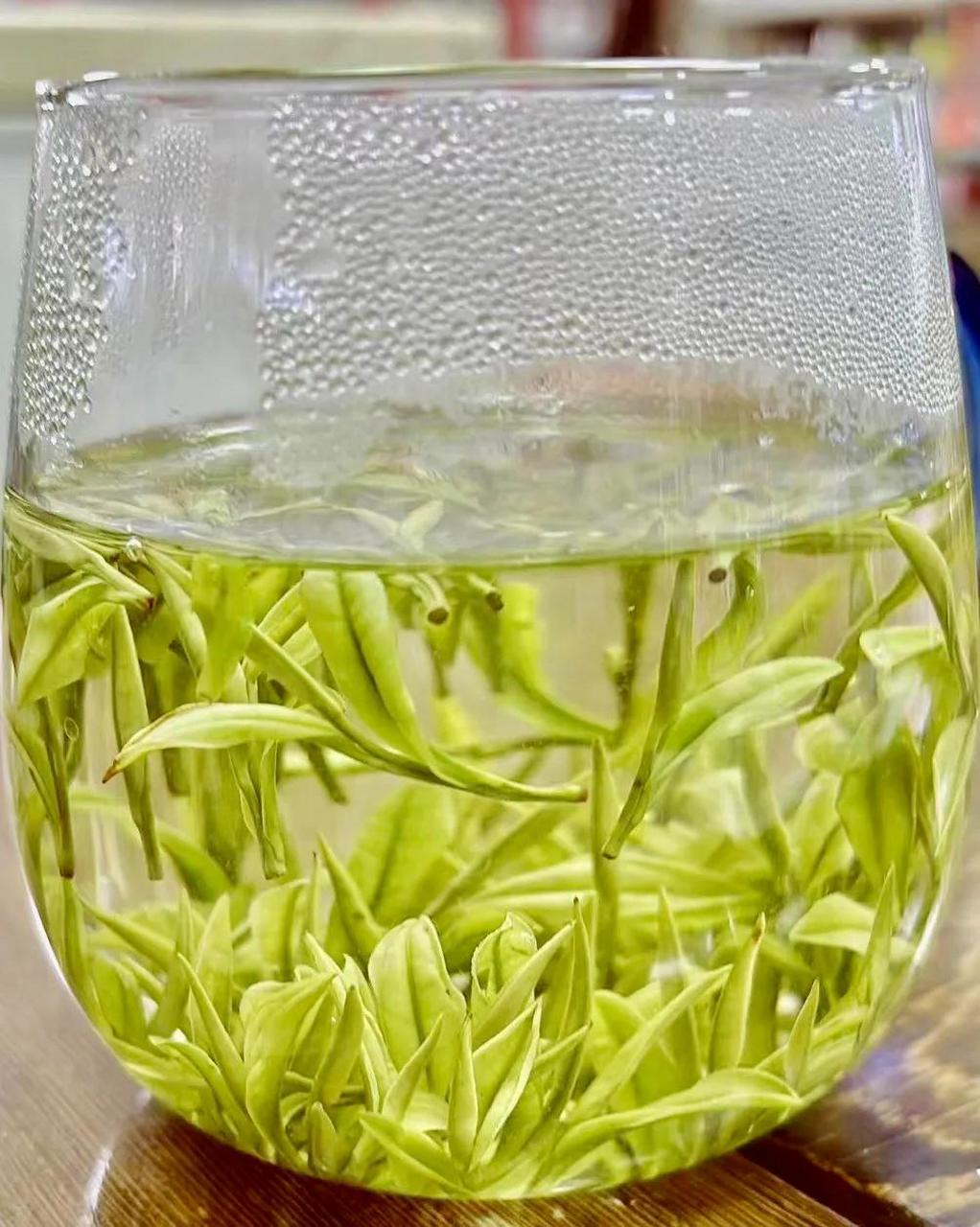 早茶 凤形安吉白茶, 叶底玉白, 浓蕙兰香, 特好喝.