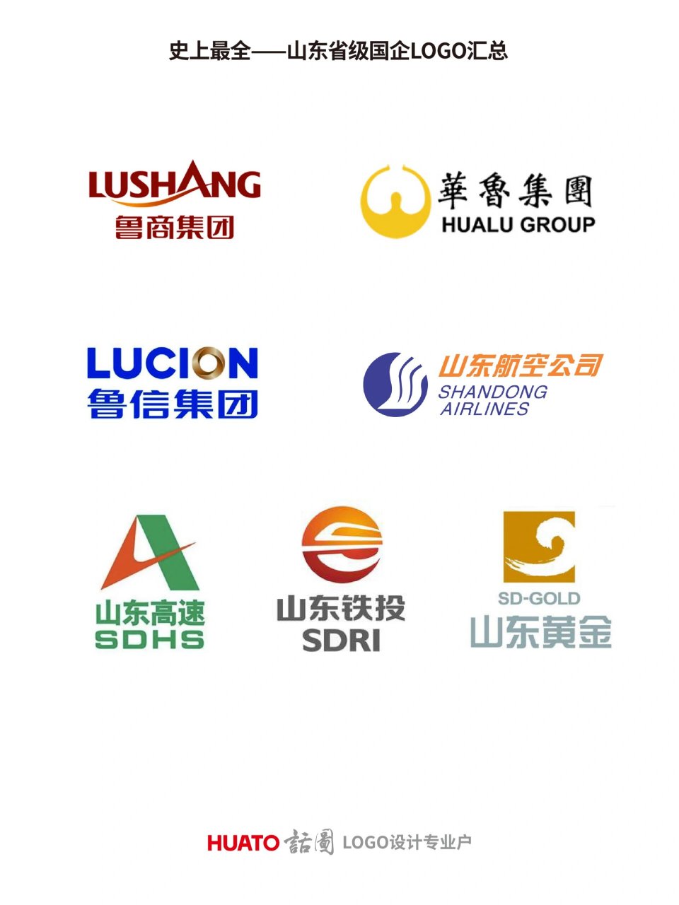 史上最全 | 山东省属国企logo汇总更新版 山东省级国企logo在一起开个