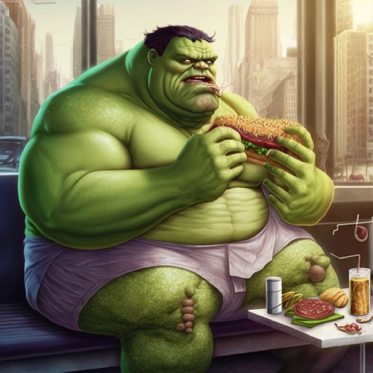 漫威英雄肥胖的形态