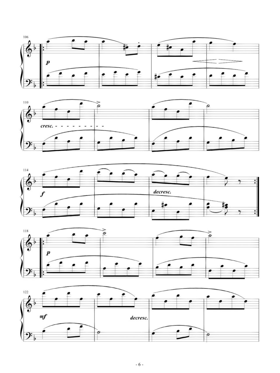 《f大调小奏鸣曲》钢琴谱 喜欢的朋友拿走哦9799