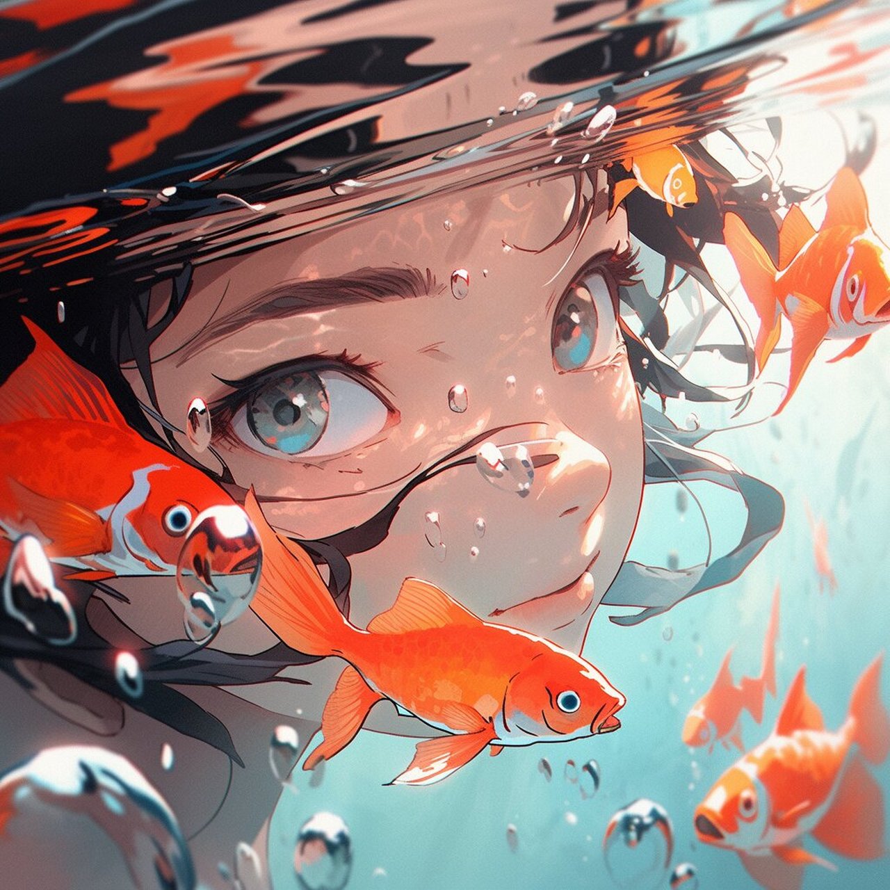 水下女孩头像!快乐就在此刻!