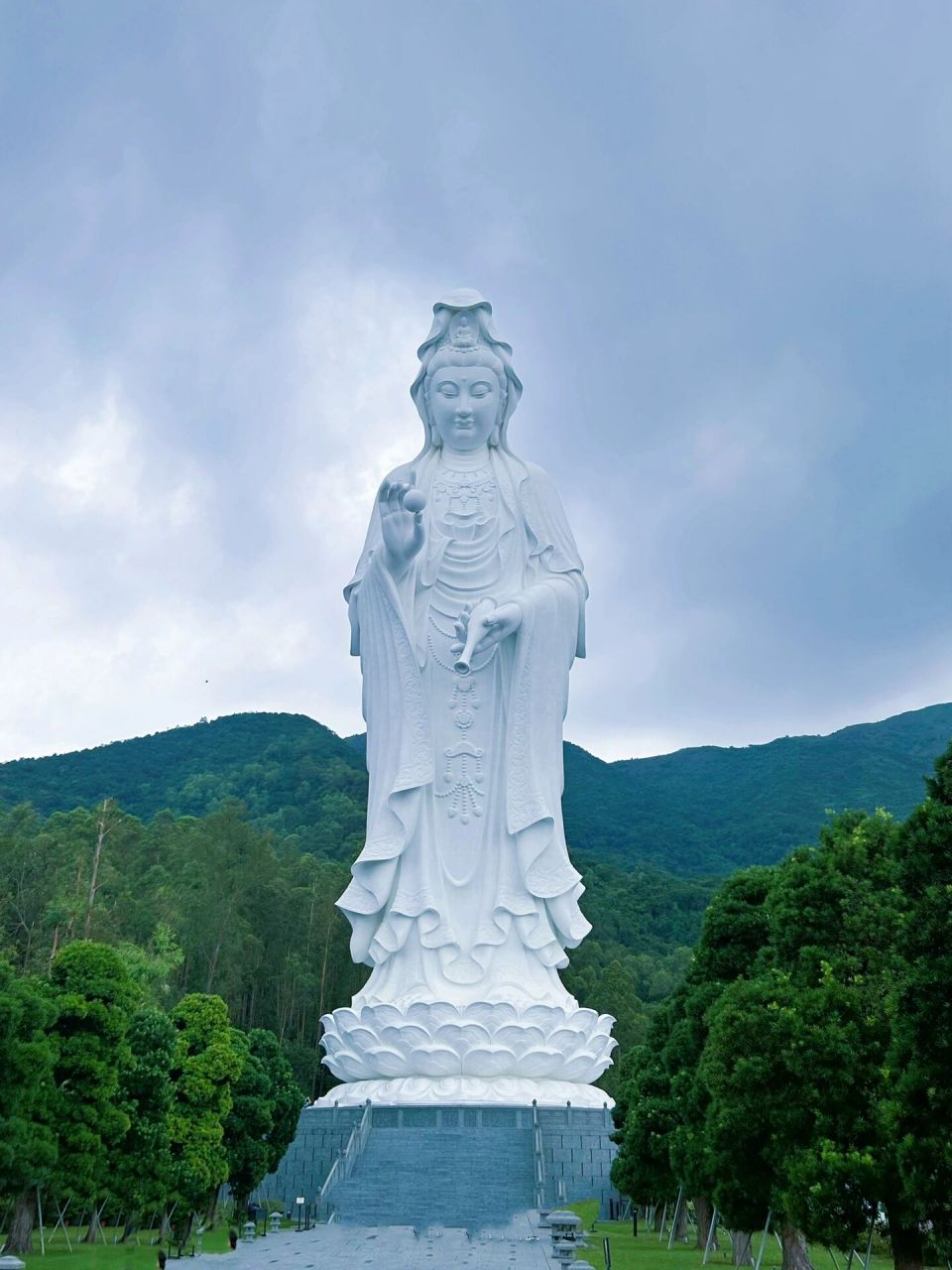 9396香港慈山寺 世界第二大观音佛像 慈山寺预约其实很容易,随后