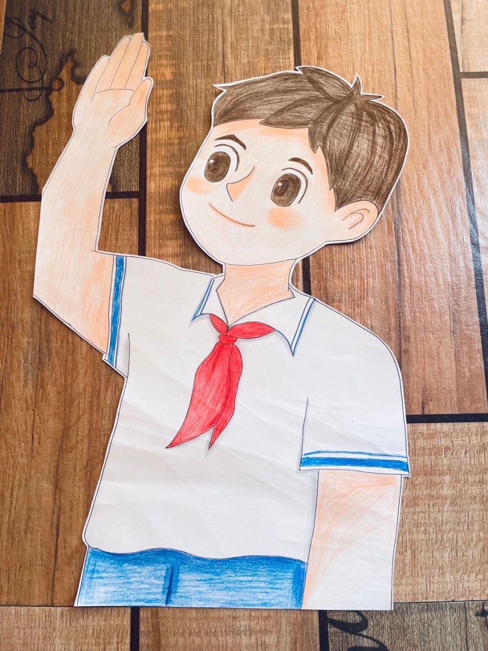 手绘敬礼画🎨 人物敬对礼简笔画