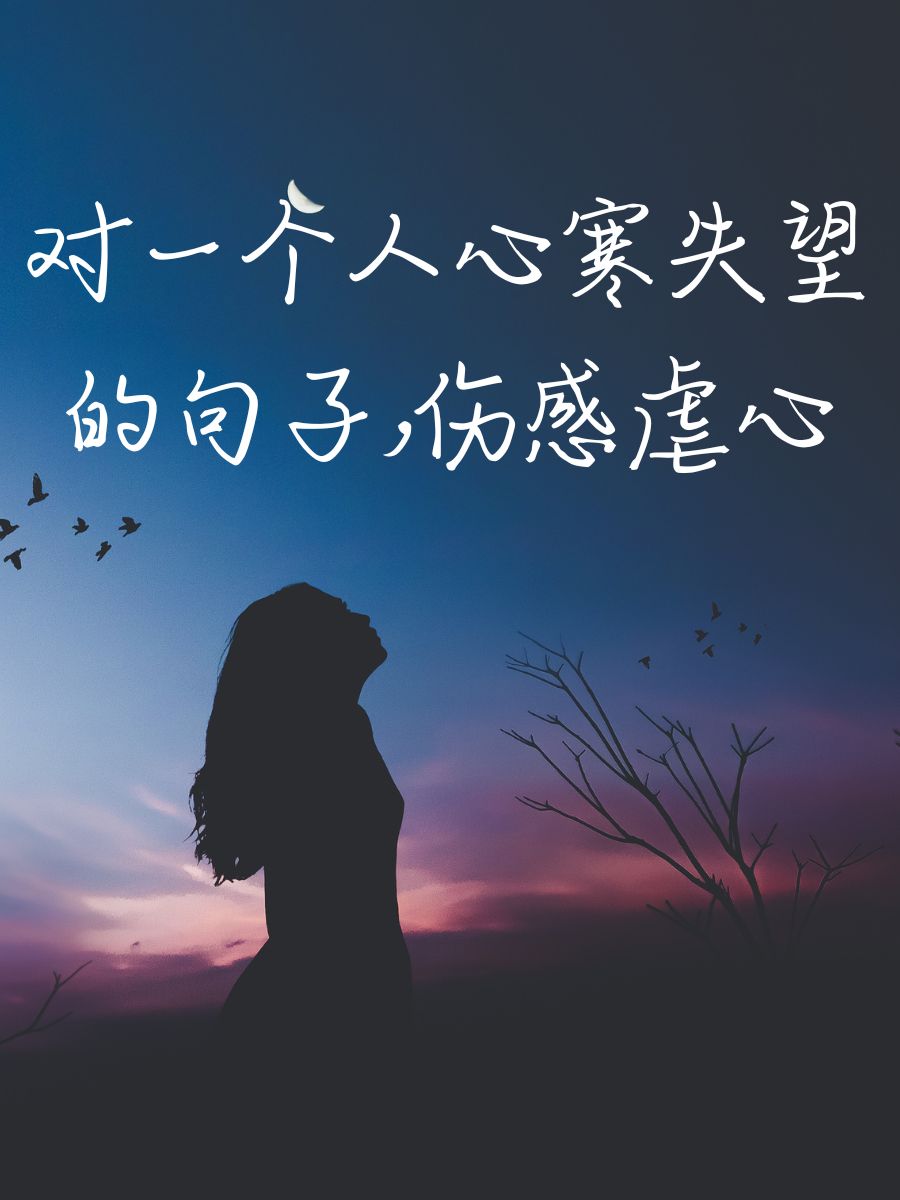 对一个人心寒失望的句子,伤感虐心