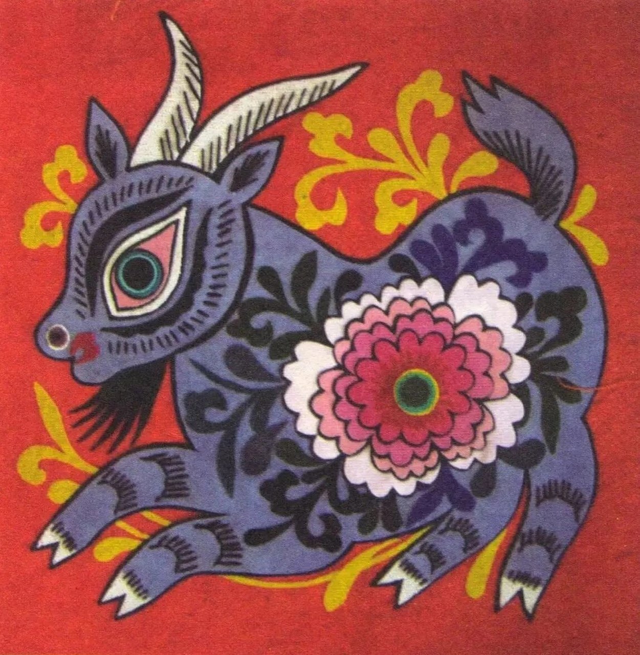 剪纸布堆画～陕北民风 布堆画是中国西部陕北延川地区广大劳动人民在